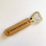 Personalised Man Cave Gift Wooden Bottle Opener Alcohol Gift For