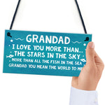 Grandad Gift For Birthday Christmas Hanging Sign Gift For Dad