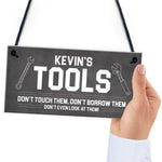 Personalised Tool Sign For Man Cave Shed Garage Gift For Him