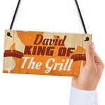 Personalised King Of The Grill Funny Barbecue BBQ Garden Signs