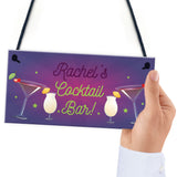 Personalised Novelty Cocktail Bar Home Bar Signs And Plaques