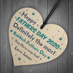 Fathers Day Wooden Heart Gift PERSONALISED Gift Idea For Dad