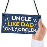 Funny Uncle Gift For Birthday Xmas Plaque Gift For Brother