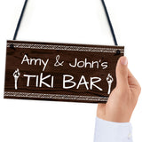 Personalised Tiki Bar Sign For Home Bar Novelty Bar Signs Gifts