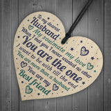 Handmade Anniversary Relationship Gift For Husband Wooden Heart