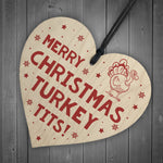 Merry Christmas Turkey Tits Novelty Xmas Friendship Gift