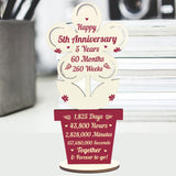 5th Wedding Anniversary Gift For Husband Wife Gift For Him Her