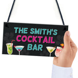 Personalised Cocktail Home Bar Signs And Plaques Novelty Gifts