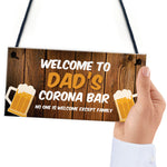 Personalised Novelty Corona Quarantine Bar Sign Novelty Gifts