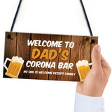 Personalised Novelty Corona Quarantine Bar Sign Novelty Gifts