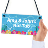 Novelty Hot Tub Accessories PERSONALISED Hot Tub Plaque Decor