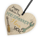 You Spanner Fathers Day Dad Daddy Shabby Chic Wooden Sign