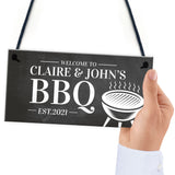 Personalised BBQ Garden Sign Novelty Home Decor Plaques Gifts