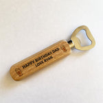 Birthday Gift For Dad 40th 50th 60th Wooden Bottle Opener