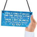 Uncle Keepsake Gifts Novelty Hanging Plaque Christmas Birthday G