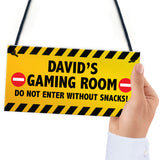 DO NOT ENTER Sign PERSONALISED Gaming Sign For Man Cave