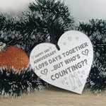 Funny 3rd Anniversary Gift For Boyfriend Girlfriend Wood Heart