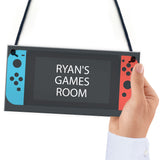 Personalised Gaming Room Sign For Son Christmas Switch Style