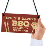 Funny BBQ Sign For Garden Personalised Man Cave Shed Sign