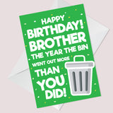 Funny Birthday Card For Brother Lockdown Design Novelty Card