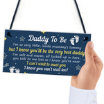 Daddy To Be Gifts From Bump Plaque Baby Shower Present To Dad