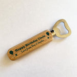 Quirky Uncle Birthday Gift Wooden Bottle Opener Personalised