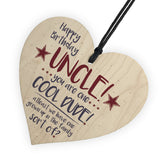 Cool Funny Happy Birthday Heart Uncle Gifts For Him Man Family