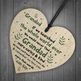 Grandad Gifts For Birthday Christmas Wood Heart Grandad Novelty