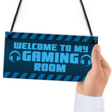 Welcome To My Gaming Room Sign Boys Bedroom Man Cave Sign