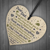 Dad Daddy Gift From Son Daughter Wooden Heart Sign Birthday Gift