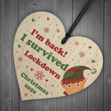 Funny Lockdown Christmas Decoration For Daughter Son Elf Sign