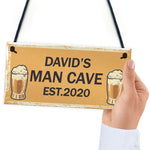 Personalised Man Cave Gifts For Him Novelty Bar Sign Fathers Day