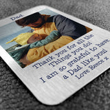 Novelty Thank You Gift For Dad Personalised Wallet Insert