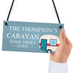 Hanging Sign For Caravan Personalised Home Decor Gift