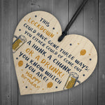 Funy Rude Lockdown Birthday Gift For Him Her Wood Heart Gift