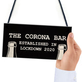 Funny Corona Bar Sign For Home Bar Garden Hanging Sign Alcohol