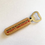 Anniversary Gift For Boyfriend Wooden Bottle Opener Novelty Gift