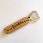 Novelty Birthday Gift In Quarantine Wood Bottle Opener Funny