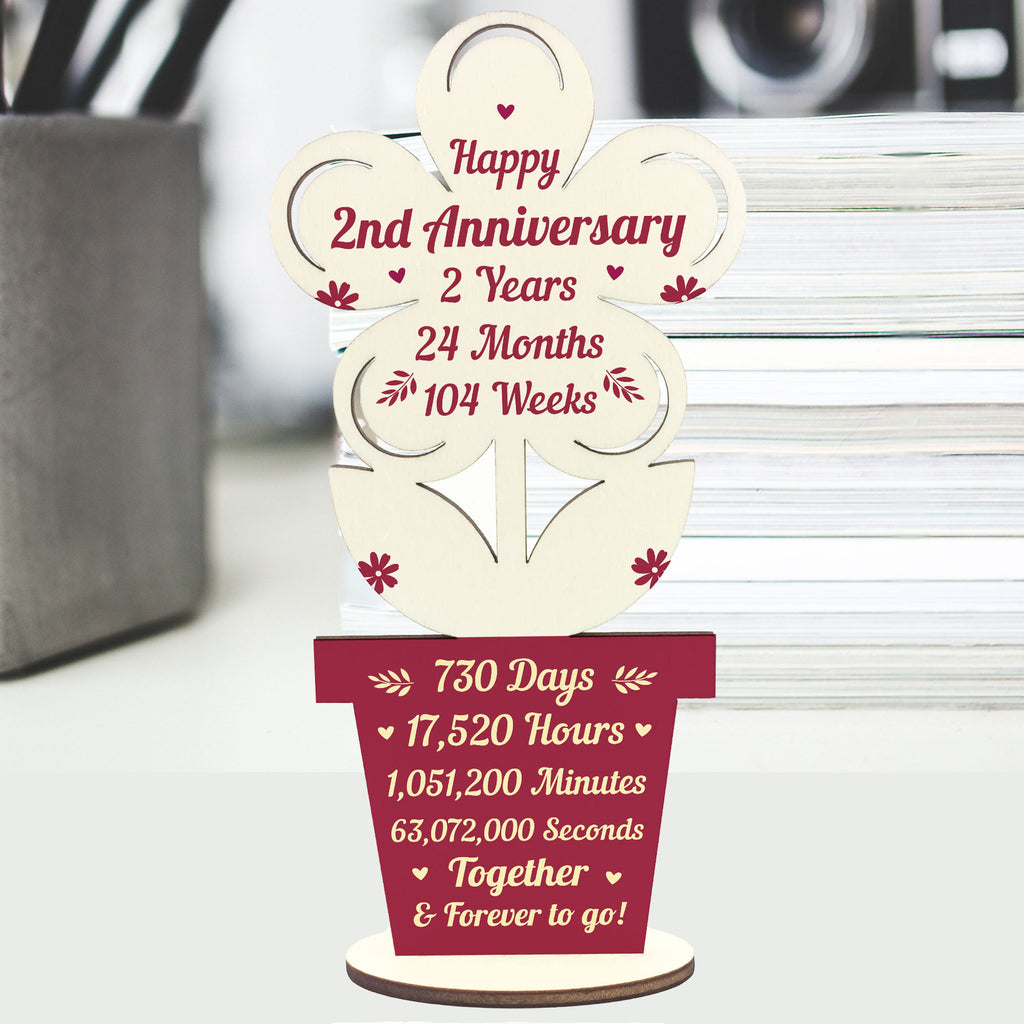 2nd Anniversary Card Printable, Second Anniversary Digital Download Card,  Paper Anniversary Gift for Husband Wife Boyfriend Girlfriend - Etsy