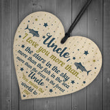 Uncle Birthday Gifts Wooden Heart Plaque Uncle Birthday Cards