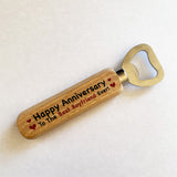 Novelty Anniversary Gift For Boyfriend Wooden Bottle Opener Gift