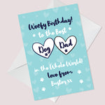 PERSONALISED Birthday Card For Dad Novelty Funny Dog Dad