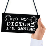 Gaming Do Not Disturb Sign Plaque Boys Bedroom Sign Gamer Gift