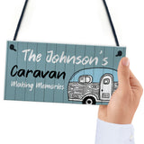 Shabby Chic CARAVAN SIGN Personalised Door Sign Accessories