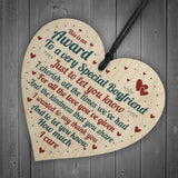 Handmade Valentines Gift For Boyfriend Wood Heart Relationship