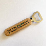 Step Dad Gift For Fathers Day Wooden Bottle Opener Novelty Gift