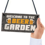 Novelty Beer Garden Sign Funny Garden Accessories Home Decor