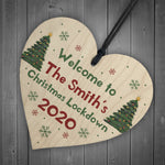 Welcome To Family Christmas Decoration PERSONALISED Heart