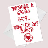 Funny RUDE Card For Boyfriend Husband On Valentines