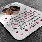 Special 4th Anniversary Gift Husband Wife Personalised Insert